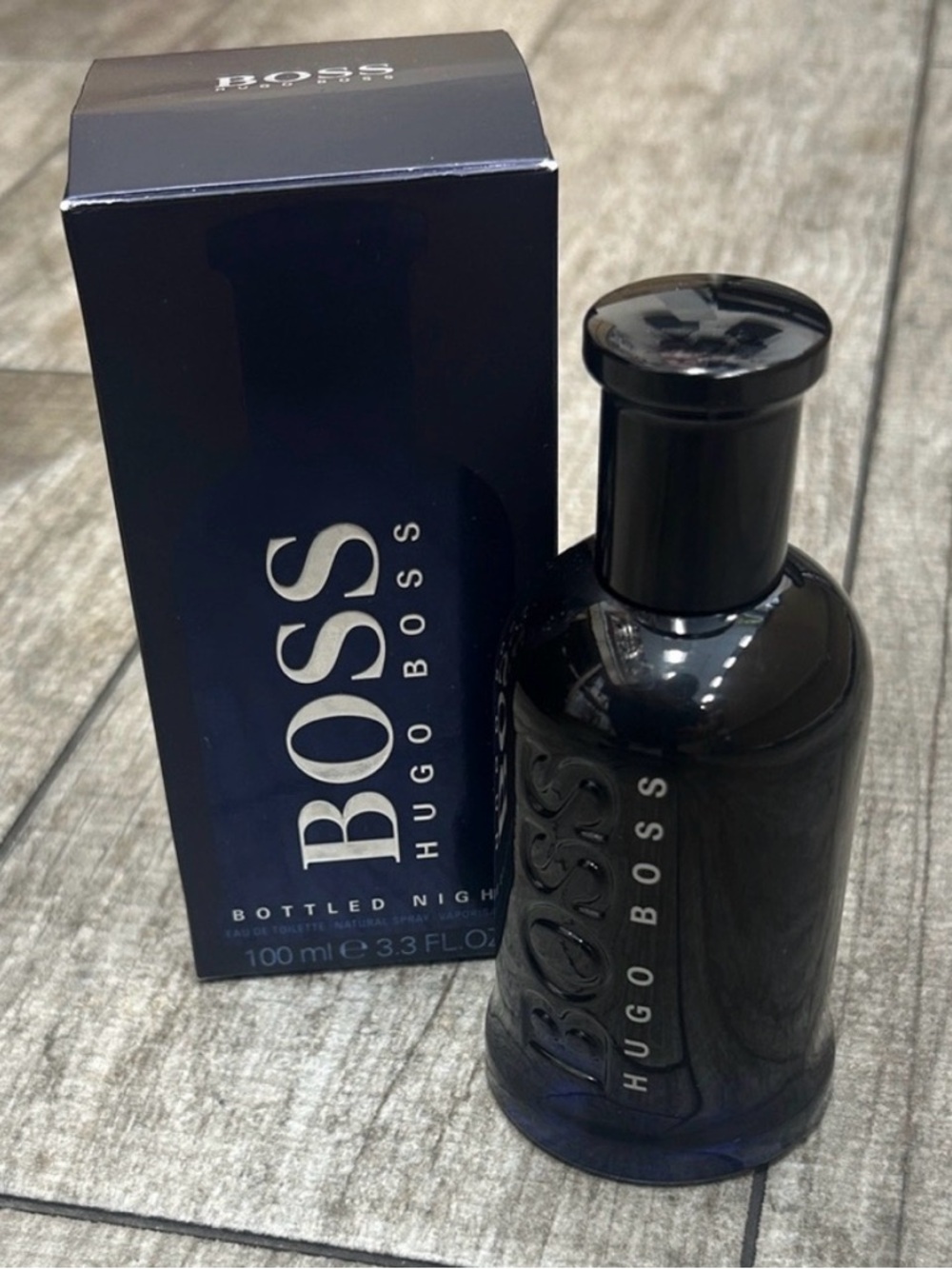 Hugo Boss Bottled Night Fragrance in Deep Blue- Sealed Authentic 3.3 oz